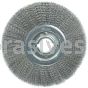 Weiler 06180 12" Medium Face Crimped Wire Wheel .0118" Steel Fill 2" Arbor Hole