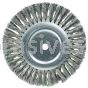 Weiler 08125 8" Standard Twist Knot Wire Wheel .0118" Steel Fill 5/8" Arbor Hole