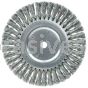 Weiler 08155 8" Standard Twist Knot Wire Wheel .023" Steel Fill 5/8" Arbor Hole