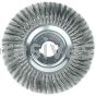 Weiler 08200-14 12" Standard Twist Knot Wire Wheel .014" Steel Fill 2" Arbor Hole