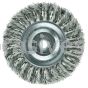 Weiler 08294 4" Standard Twist Knot Wire Wheel .014" Stainless Steel Fill 1/2"-3/8" Arbor Hole