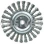 Weiler 08565V 6" Cable Twist Knot Wire Wheel .023" Steel Fill 5/8"-1/2" Arbor Hole Vending Ready