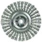 Weiler 08954 Mini Roughneck 4" Stringer Bead Wire Wheel .020" Stainless Steel Wire Fill 1/2"-3/8" Arbor Hole