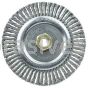 Weiler 09400V Roughneck Jr 6" Root Pass Weld Cleaning Brush .020" Steel Wire Fill 5/8"-11 UNC Nut Vending Ready