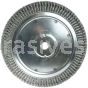 Weiler 09799 14" Extra High Density Standard Twist Knot Wire Wheel .016" Steel Fill 1-1/4" Arbor Hole