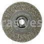 Weiler 13085 4" Narrow Face Crimped Wire Wheel .014" Stainless Steel Fill 5/8"-11 UNC Nut