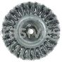 Weiler 13100 Standard Twist Knot Wire Wheel 4" .014" Steel Fill M10x1.25 Nut