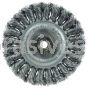 Weiler 13114 Standard Twist Knot Wire Wheel 4" .020" Steel Fill M10x1.25 Nut