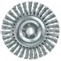 Weiler 13124 Mini Roughneck 4" Stringer Bead Wire Wheel .020" Steel Fill 1/2"-3/8" Arbor Hole