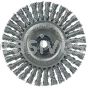 Weiler 13125 Mini Roughneck 4" Stringer Bead Wire Wheel .020" Steel Fill M10x1.25 Nut