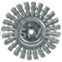 Weiler 13261 Cable Twist Knot Wire Wheel 4" .020" Steel Fill M10x1.25 Nut