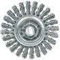 Weiler 13266V Cable Twist Knot Wire Wheel 4" .020" Steel Fill 5/8"-11 UNC Nut Vending Ready