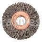 Weiler 15762 1-1/2" Small Diameter Crimped Wire Wheel .014" Steel Fill 3/8" Arbor Hole