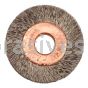 Weiler 16471 1" Small Diameter Crimped Wire Wheel .005" Stainless Steel Fill 1/4" Arbor Hole