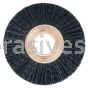 Weiler 17233 2" Small Diameter Nylon Wheel Brush .014" Crimped Black Nylon Fill 1/2" Arbor Hole