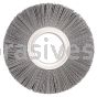 Weiler 20610 6" Nylox Metal Hub Wheel Brush .035/180 SC Crimped Fill 2" Arbor Hole
