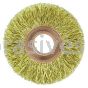 Weiler 29086 2" Small Diameter Crimped Wire Wheel .0118" Brass Fill 1/2" Arbor Hole