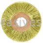 Weiler 29178 1-1/2" Small Diameter Crimped Wire Wheel .005" Brass Fill 3/8" Arbor Hole