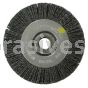 Weiler 31111 FME-Compliant 4" Black Nylox Radial Wheel Brush .043/120 CG Crimped Fill Use with 60012 Grinder