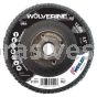 Weiler 31391 4-1/2" Wolverine High Density Flap Disc Flat Type 27 Phenolic Backing 60 Z 5/8"-11 UNC Nut