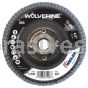 Weiler 31408 4-1/2" Wolverine Abrasive Flap Disc Flat Type 27 Phenolic Backing 40 Z 5/8"-11 UNC Nut