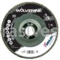Weiler 31447 6" Wolverine Abrasive Flap Disc Angled Type 29 Phenolic Backing 40 Z 7/8" Arbor Hole