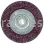 Weiler 35084 4" Polyflex Encapsulated Narrow Face Crimped Wire Wheel .009" Steel Fill 1/2"-3/8" Arbor Hole