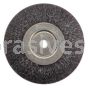 Weiler 35135 8" Polyflex Encapsulated Narrow Face Crimped Wire Wheel .014" Steel Fill 5/8" Arbor Hole