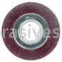 Weiler 35160 6" Polyflex Encapsulated Wide Face Crimped Wire Wheel .0118" Steel Fill 2" Arbor Hole