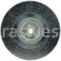 Weiler 35216 Polyflex Encapsulated Root Pass Weld Cleaning Brush 7" .014" Steel Fill 5/8"-11 UNC Nut