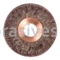 Weiler 35240 2" Polyflex Encapsulated Small Diameter Crimped Wire Wheel .0104" Steel Fill 1/2" Arbor Hole