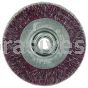 Weiler 35416 4" Polyflex Narrow Face Crimped Wire Wheel Encapsulated .014" Steel Fill 5/8"-11 UNC Nut
