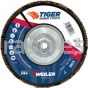 Weiler 50113 7" Tiger Ceramic Abrasive Flap Disc Conical Type 29 Phenolic Backing 40C 5/8"-11 UNC Nut