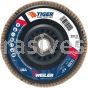 Weiler 50121 4-1/2" Tiger Ceramic Abrasive Flap Disc