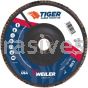 Weiler 50136 7" Tiger Ceramic High Density Type 27 Abrasive 40C 7/8" Arbor Hole