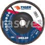 Weiler 50137 7" Tiger Ceramic High Density Type 27 Abrasive 60C 7/8" Arbor Hole