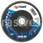 Weiler 50649 6" Tiger Disc Abrasive Flap Disc Conical Type 29 Phenolic Backing 40 Z 7/8" Arbor Hole