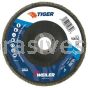 Weiler 50650 6" Tiger Disc Abrasive Flap Disc Conical Type 29 Phenolic Backing 60 Z 7/8" Arbor Hole