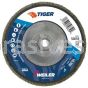 Weiler 50659 6" Tiger Disc Abrasive Flap Disc Conical Type 29 Phenolic Backing 40 Z 5/8"-11 UNC Nut