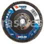 Weiler 50809V 4-1/2" Big Cat Flap Disc Flat Type 27 Phenolic Backing 60 Z 5/8"-11 UNC Nut Vending Ready