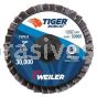 Weiler 50960 2" BobCat Mini Abrasive Flap Disc Flat Type 27 Type R Mount 120 Grit Zirconia Alumina