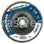 Weiler 51065 4-1/2" Tiger Paw Super High Density Flap Disc Angled Type 29 Phenolic Backing 40 Z 5/8"-11 UNC Nut