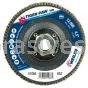 Weiler 51066 4-1/2" Tiger Paw Super High Density Flap Disc Angled Type 29 Phenolic Backing 60 Z 5/8"-11 UNC Nut