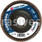 Weiler 51118 4-1/2" Tiger Paw Abrasive Flap Disc Conical Type 29 Phenolic Backing 36 Z 7/8" Arbor Hole