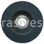 Weiler 51120V 4-1/2" Tiger Paw Flap Disc Conical Type 29 Phenolic Backing 60 Z 7/8" Arbor Hole Vending Ready