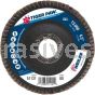 Weiler 51121 4-1/2" Tiger Paw Abrasive Flap Disc Angled Type 29 Phenolic Backing 80 Z 7/8" Arbor Hole