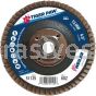 Weiler 51125 4-1/2" Tiger Paw Abrasive Flap Disc Conical Type 29 Phenolic Backing 60 Z 5/8"-11 UNC Nut