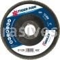Weiler 51129 5" Tiger Paw Abrasive Flap Disc Conical Type 29 Phenolic Backing 40 Z 7/8" Arbor Hole