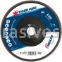 Weiler 51137 7" Tiger Paw Abrasive Flap Disc Flat Type 27 Phenolic Backing 40 Z 7/8" Arbor Hole