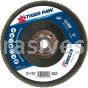 Weiler 51157 5" Tiger Paw Abrasive Flap Disc Flat Type 27 Phenolic Backing 60 Z 5/8"-11 UNC Nut
